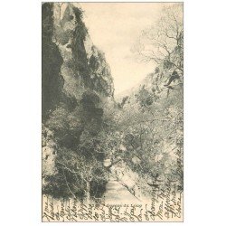 carte postale ancienne 06 GORGES DU LOUP. Sentier 1903