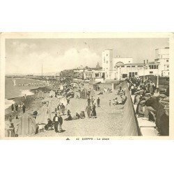 carte postale ancienne 76 DIEPPE. Plage 1936
