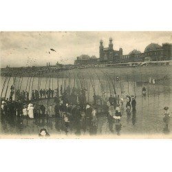 carte postale ancienne 76 DIEPPE. Casino et Parc à Poissons 1907