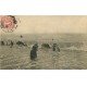 carte postale ancienne 76 DIEPPE. Scènes de Plage 1906 Baigneuses
