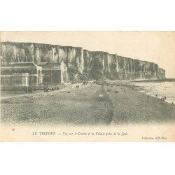 carte postale ancienne 76 LE TREPORT. Casino et Falaise 1904