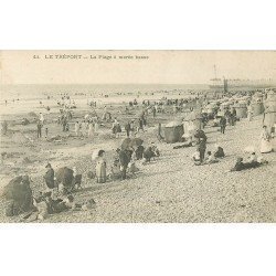 carte postale ancienne 76 LE TREPORT. Plage à marée basse 41