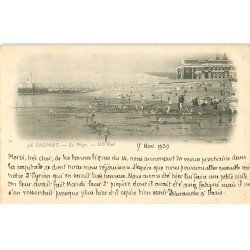 carte postale ancienne 76 LE TREPORT. La Plage. Carte vers 1900 envoyée qu'en 1939