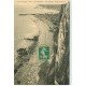 carte postale ancienne 76 LE TREPORT. Plage et Falaises 1912 n° 569