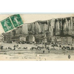 carte postale ancienne 76 LE TREPORT. Plage à Marée basse 18