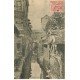 carte postale ancienne 76 ELBEUF. Maisons sur le Puchol Rue de Glayeut 1905