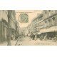 carte postale ancienne 76 ELBEUF. Rue de la République 1906 Magasin Félix Potin