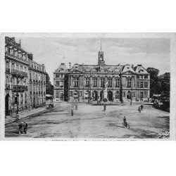 carte postale ancienne 76 ELBEUF. Place Aristide Briand Hôtel de Ville