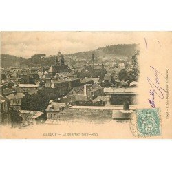 carte postale ancienne 76 ELBEUF. Quartier Saint-Jean 1906