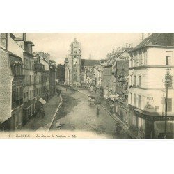 carte postale ancienne 76 ELBEUF. Rue de la Nation 1914