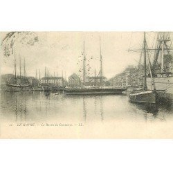 carte postale ancienne 76 LE HAVRE. Bassin du Commerce 1905
