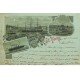 carte postale ancienne 76 LE HAVRE. Bassin du Commerce Place Gambetta et navire La Gascogne 1904