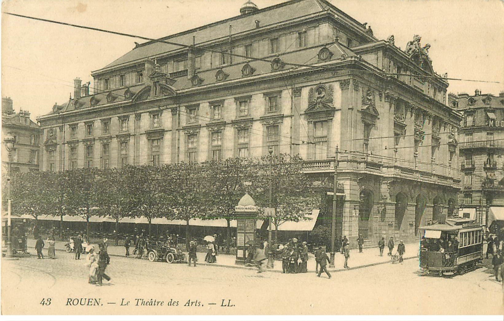 carte postale ancienne 76 ROUEN. Théâtre des Arts