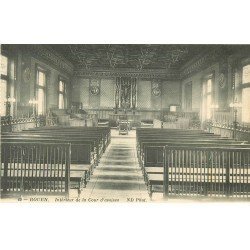carte postale ancienne 76 ROUEN. Cour d'Assises intérieur. Palais Justice