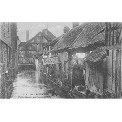 carte postale ancienne 76 ROUEN. Maisons sur eau de Robec