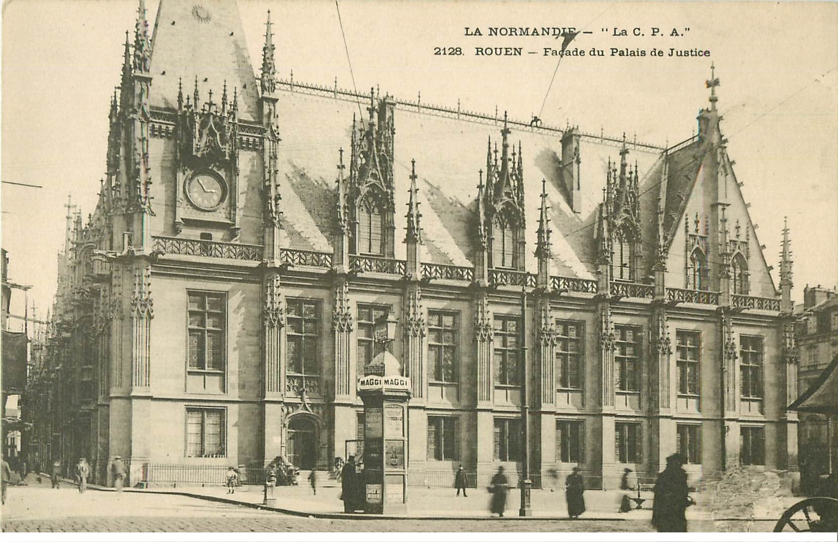 carte postale ancienne 76 ROUEN. Façade Palais de Justice 2128