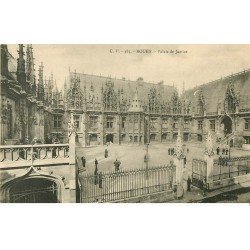 carte postale ancienne 76 ROUEN. Palais de Justice 383 animation