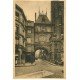 carte postale ancienne 76 ROUEN. Grosse Horloge, Arcade et Fontaine 1937