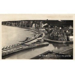 carte postale ancienne 76 SAINT-VALERY-EN-CAUX. Vue générale. Carte Photo