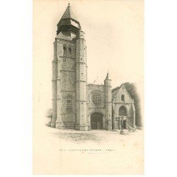 carte postale ancienne 76 SAINT-VALERY-EN-CAUX. L'Eglise vers 1900