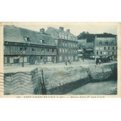 carte postale ancienne 76 SAINT-VALERY-EN-CAUX. Maison Henri IV Quai d'Aval 1938