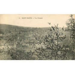 carte postale ancienne 76 SAINT-SAËNS. Vue générale