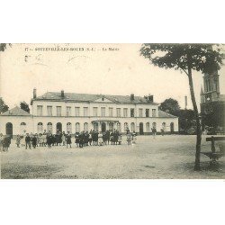 carte postale ancienne 76 SOTTEVILLE-LES-ROUEN. La Mairie 1922. Allain Imprimeur à Elbeuf