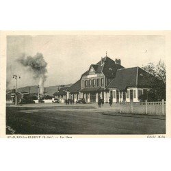 carte postale ancienne 76 SAINT-AUBIN-LES-ELBEUF. La Gare