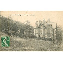 carte postale ancienne 76 SAINT-AUBIN-EPINAY. Le Château 1913