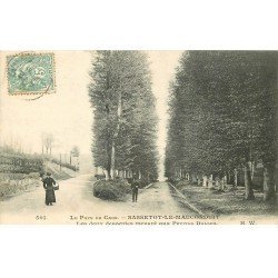 carte postale ancienne 76 SASSETOT-LE-MAUCONDUIT. Les deux descentes menant aux Petites Dalles 1906