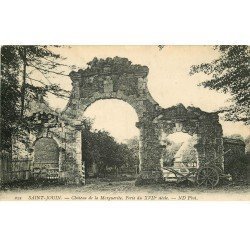 carte postale ancienne 76 SAINT-JOUIN. Porte Château Marguerite 1913