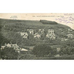 carte postale ancienne 76 SAINT-PIERRE-EN-PORT. Les Villas 1910
