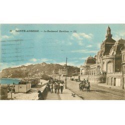 carte postale ancienne 76 SAINT-ADRESSE. Boulevard Maritime 1928