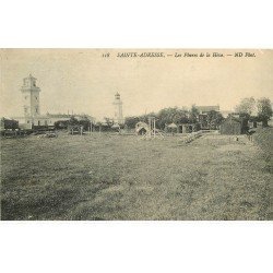 carte postale ancienne 76 SAINT-ADRESSE. Phares de la Hève 1910