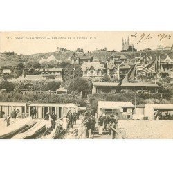 carte postale ancienne 76 SAINT-ADRESSE. Les Bains de la Falaise 1904