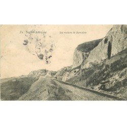 carte postale ancienne 76 SAINT-ADRESSE. Les Rochers de Barvalets 1905
