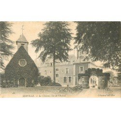 carte postale ancienne 76 SERVILLE. Entrée du Château