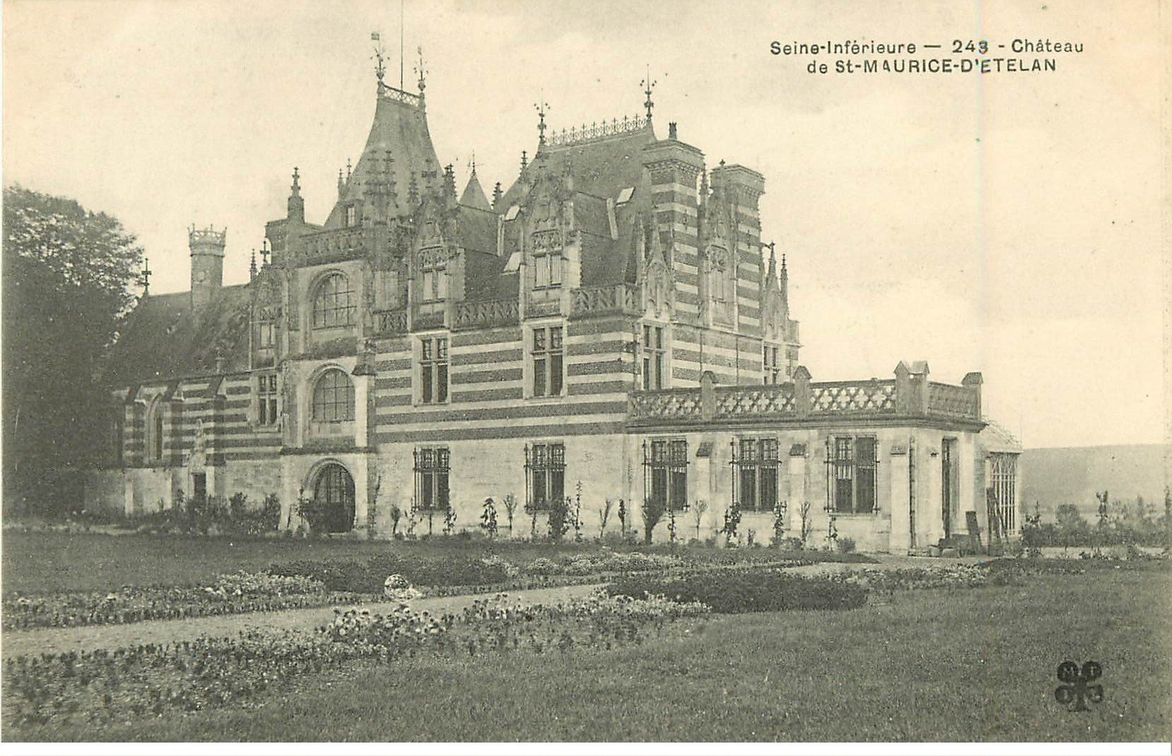carte postale ancienne 76 SAINT-MAURICE-D'ETELAN. Le Château