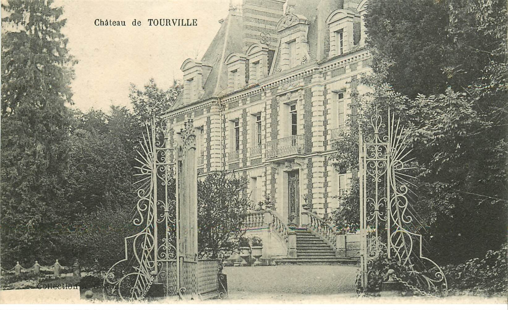 carte postale ancienne 76 CHATEAU DE TOURVILLE