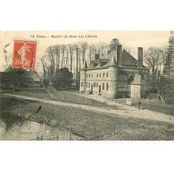 carte postale ancienne 76 TÔTES. Manoir du Bosc aux Lièvres 1911 animation