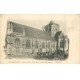 carte postale ancienne 76 VATTEVILLE. Eglise et Cimetière vers 1900
