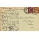 carte postale ancienne 76 VAL DE LA HAYE. Cour Hôtel du Méridien 1930