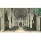 carte postale ancienne 76 VEAUVILLE-LES-BAONS. Intérieur Eglise 1910