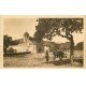 carte postale ancienne 76 VARENGEVILLE-SUR-MER. Manoir Ango 1934 Fermière et sa Vache