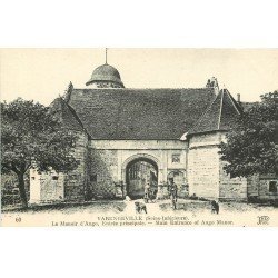 carte postale ancienne 76 VARENGEVILLE-SUR-MER. Manoir Ango Loggia Entrée Principale