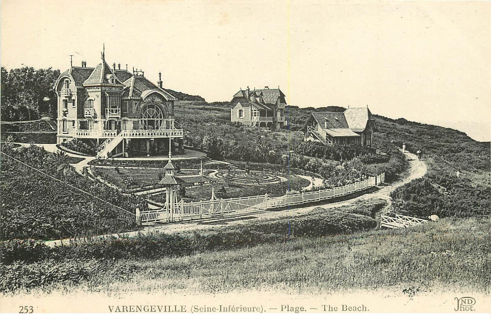 carte postale ancienne 76 VARENGEVILLE-SUR-MER. La Plage