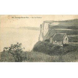carte postale ancienne 76 VARENGEVILLE-SUR-MER. Les Falaises 1925