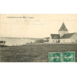 carte postale ancienne 76 VARENGEVILLE-SUR-MER. L'Eglise 1913