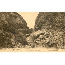 carte postale ancienne 76 VARENGEVILLE-SUR-MER. Une Gorge
