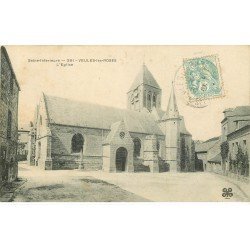 carte postale ancienne 76 VEULES-LES-ROSES. L'Eglise 1906